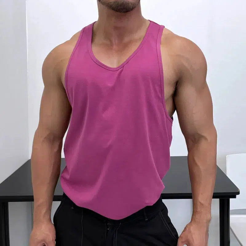 Basaic Cotton Sleeveless Athletic Vest