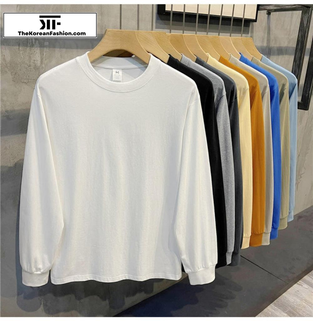 Basic Cotton Round Neck Shirt