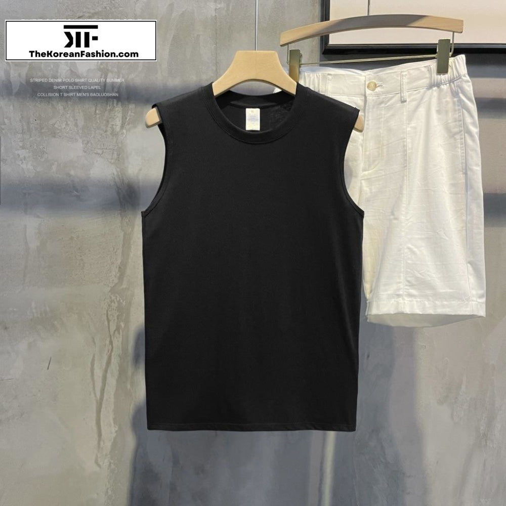 Basic Cotton Sleeveless Vest