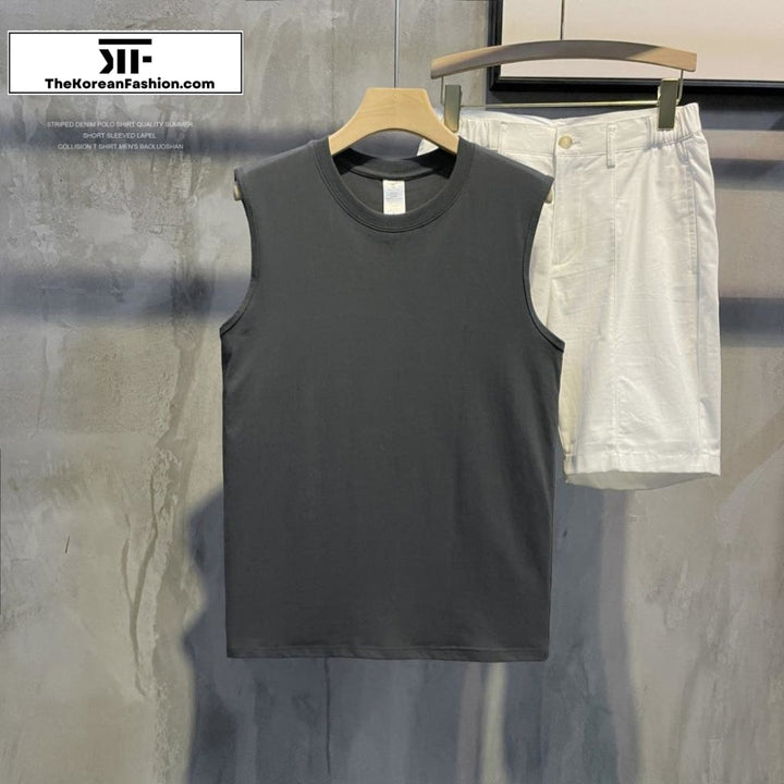 Basic Cotton Sleeveless Vest