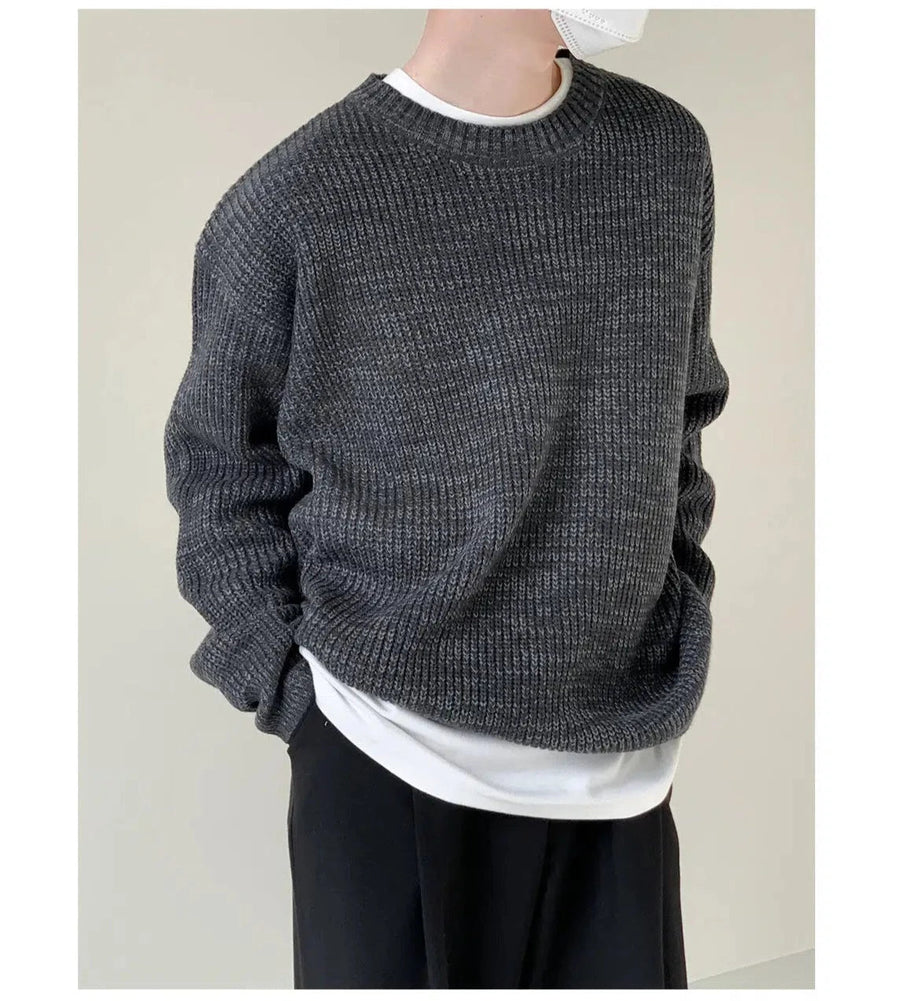 Basic Round Neck Loose Sweater