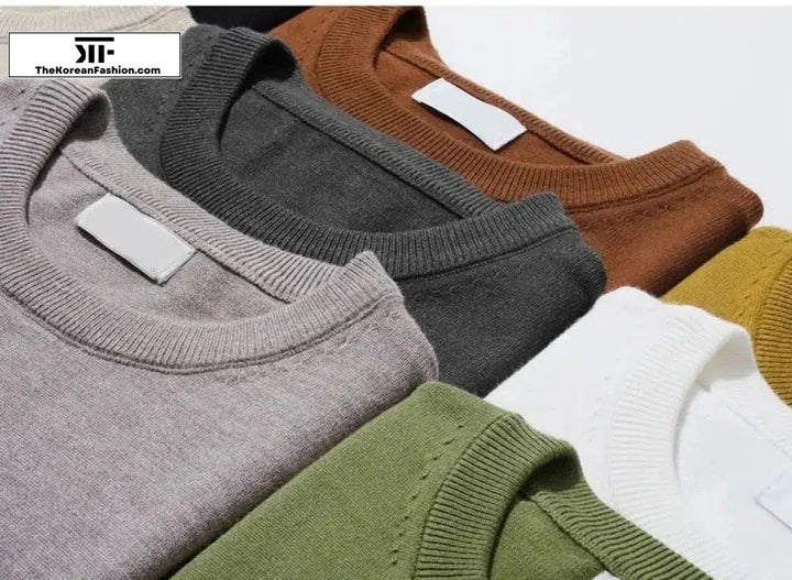 Basic Slim Crew Neck Sweater