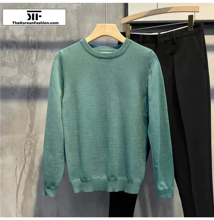 Basic Slim Crew Neck Sweater