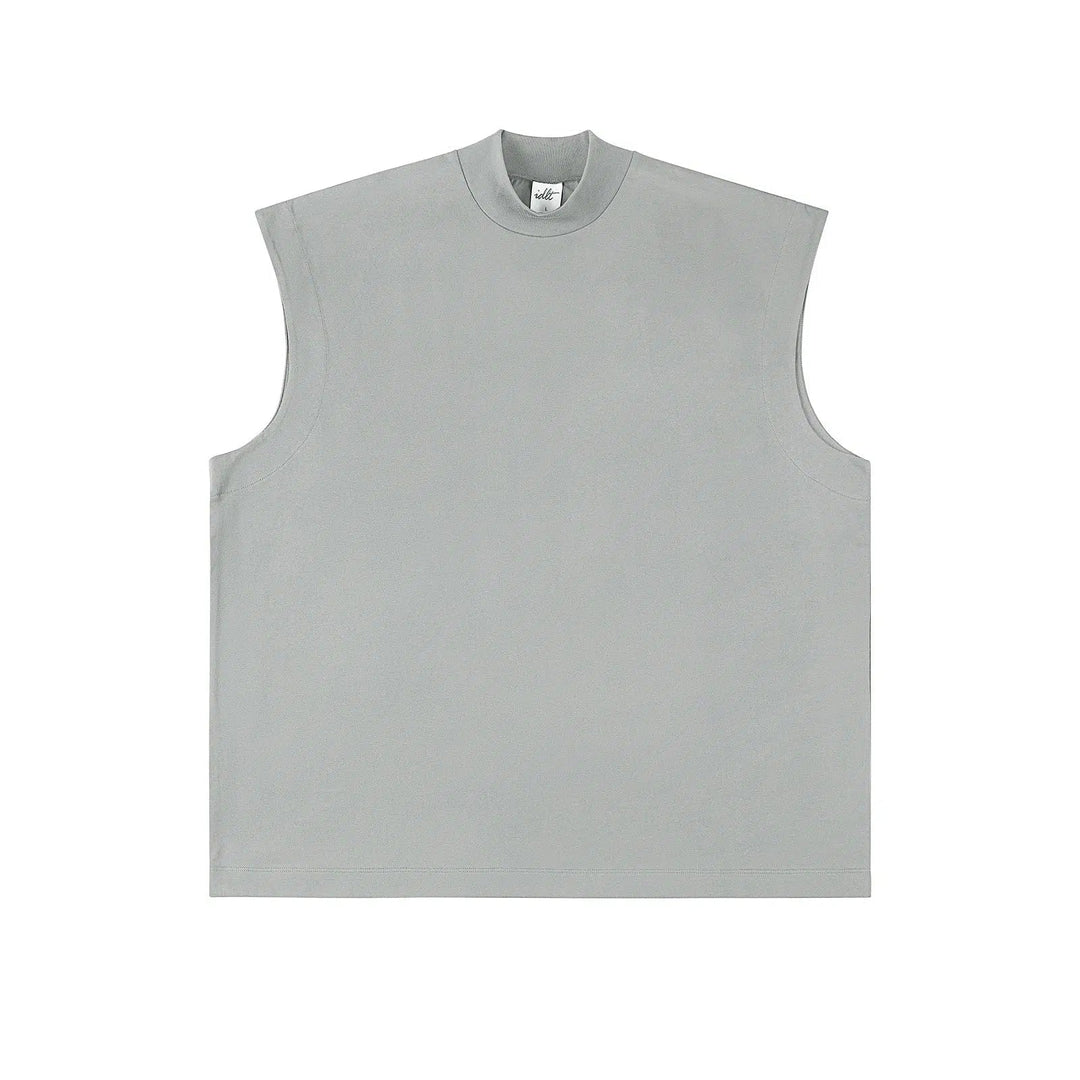 Basic Solid Color Sleeveless Vests