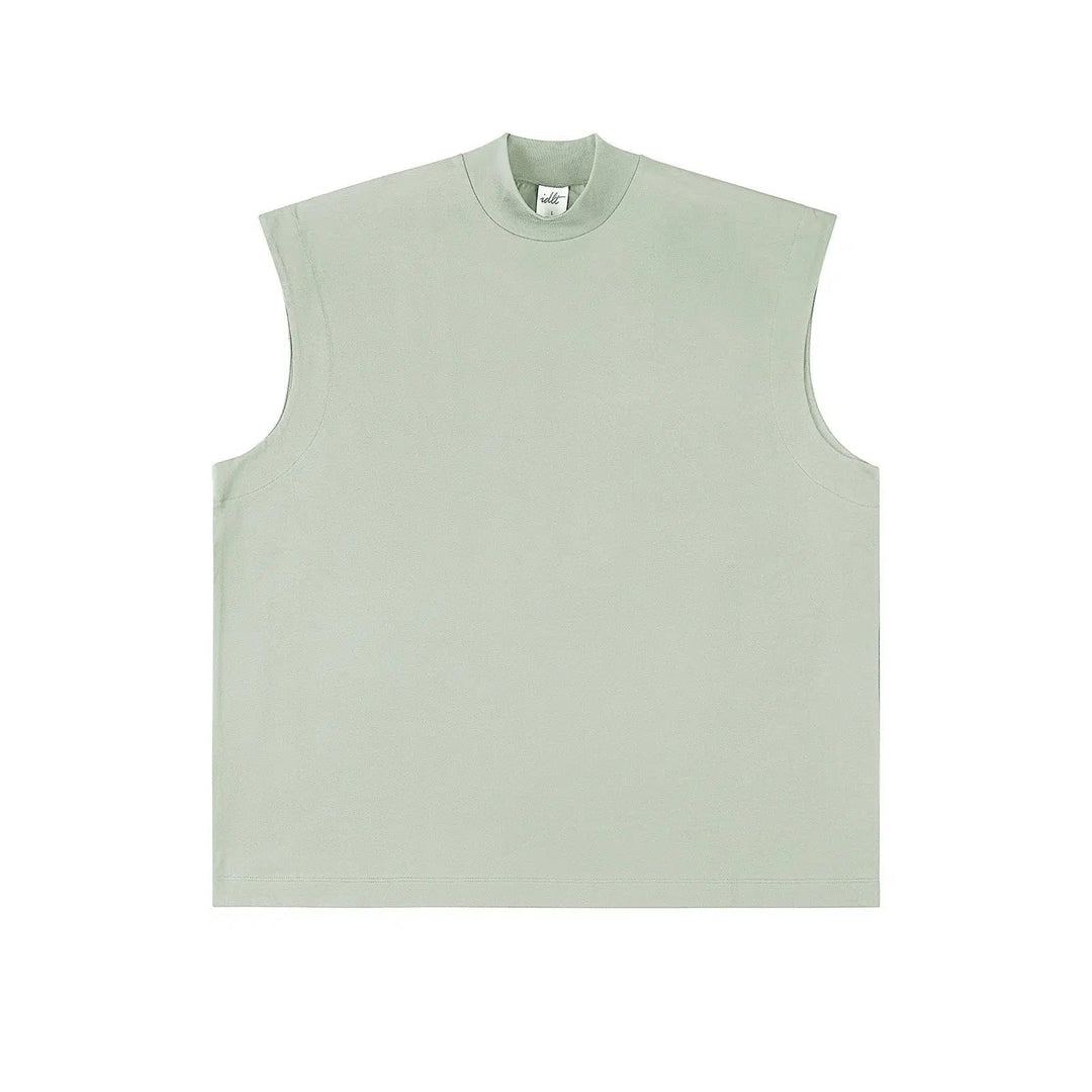 Basic Solid Color Sleeveless Vests