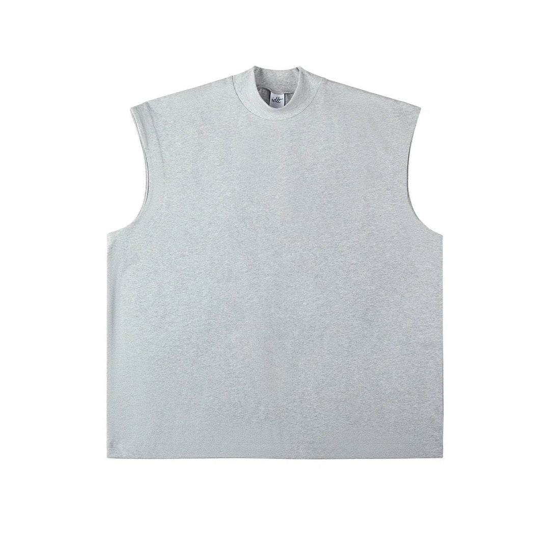 Basic Solid Color Sleeveless Vests