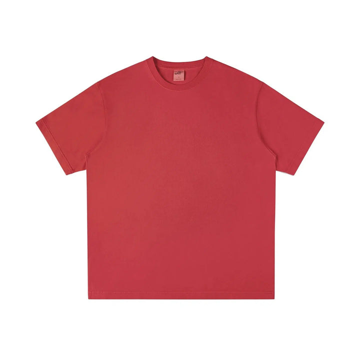 Basic Washed Cotton Drop Shoulder T-shirt