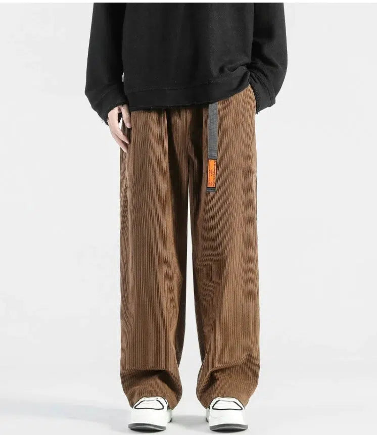 Belt Corduroy Pants