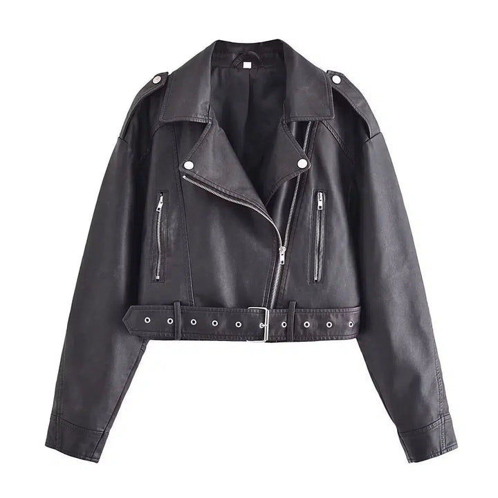 Biker Style Leather Jacket