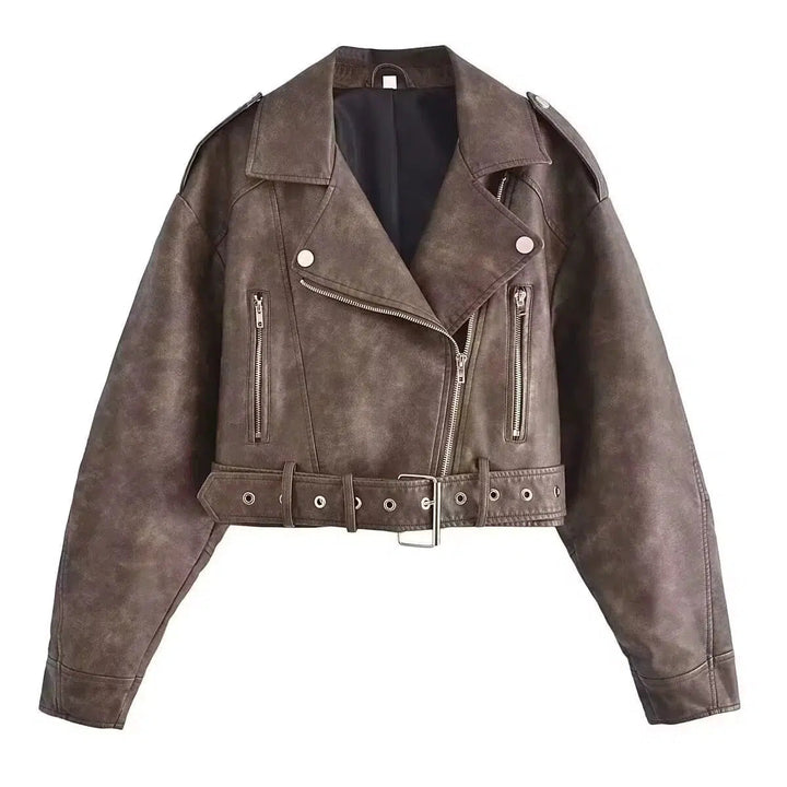 Biker Style Leather Jacket