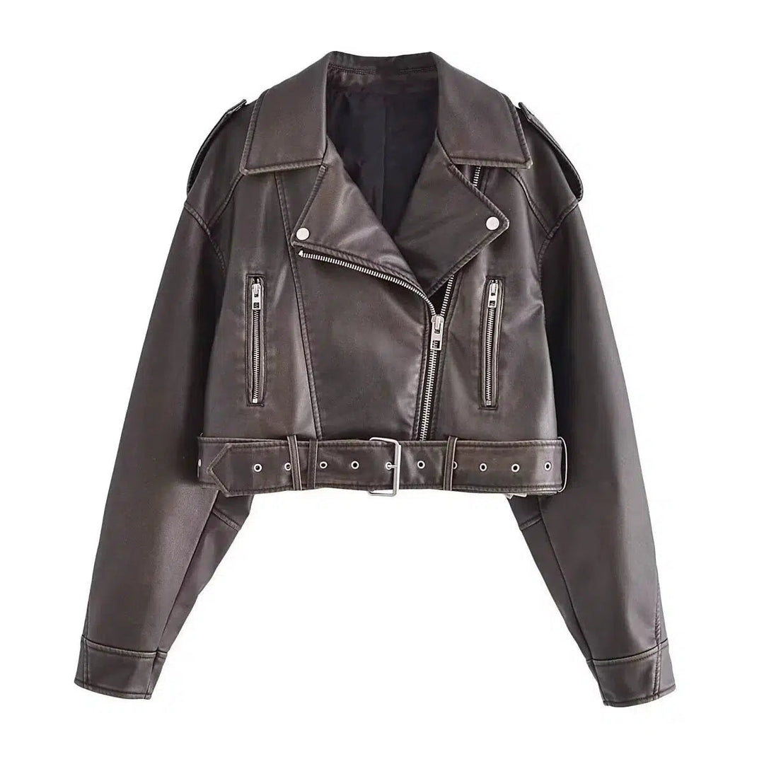 Biker Style Leather Jacket