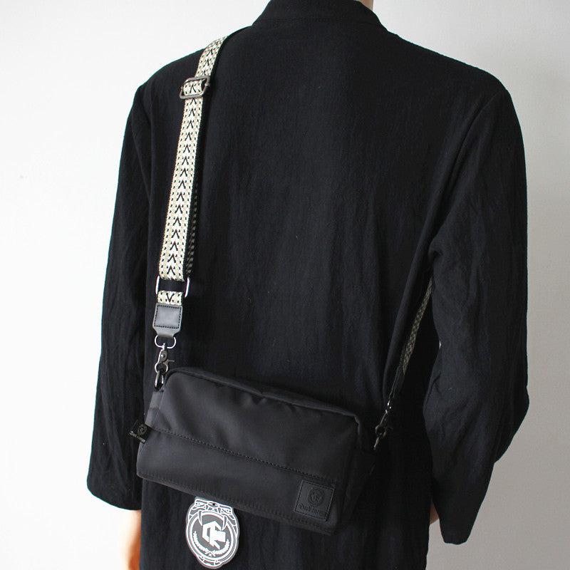 Black Canvas Crossbody Bag