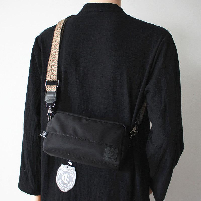 Black Canvas Crossbody Bag