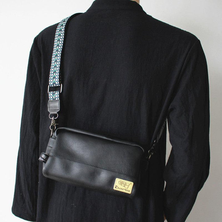 Black Canvas Crossbody Bag