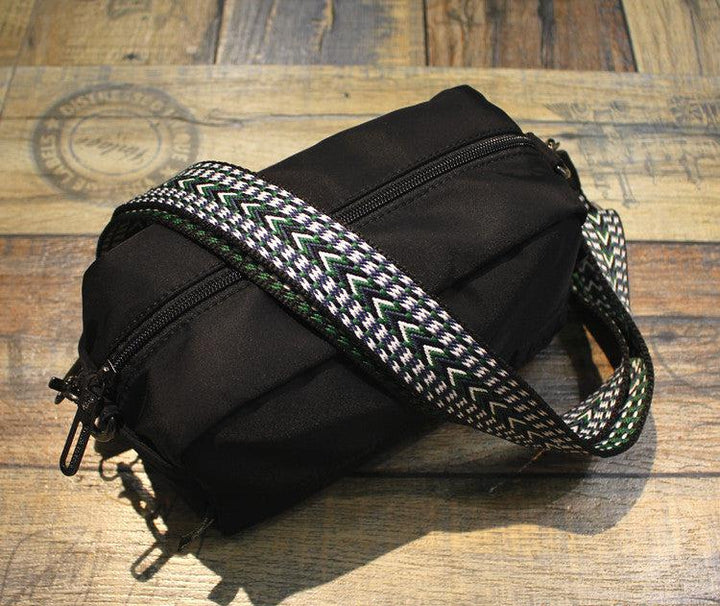 Black Canvas Crossbody Bag