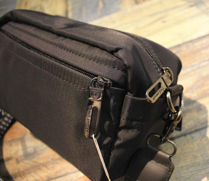 Black Canvas Crossbody Bag