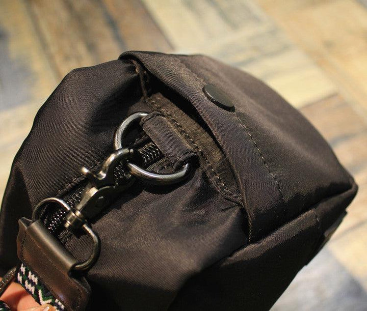 Black Canvas Crossbody Bag