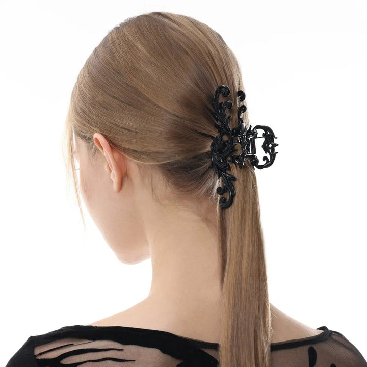 Black Carved Hairpin