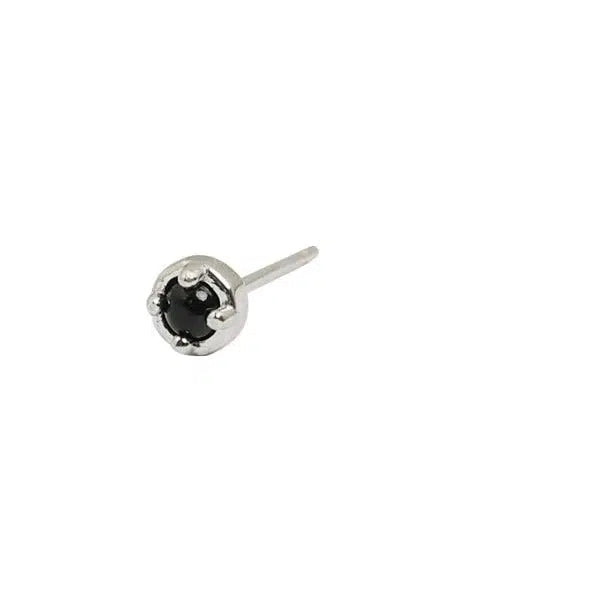 Black Crystal Stud Earrings