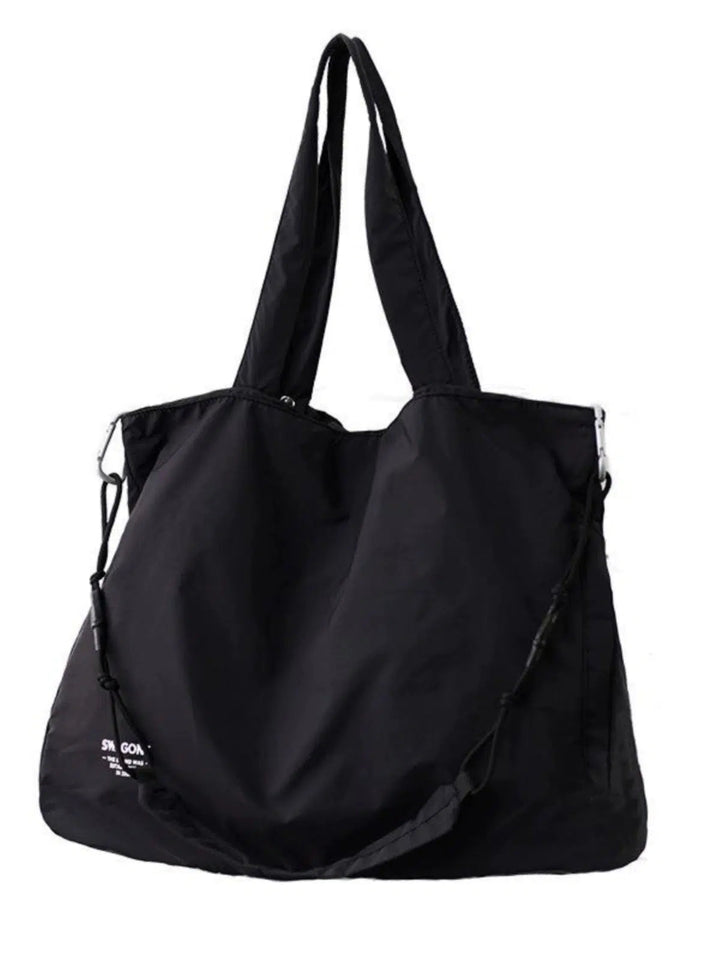 Black Large Capacity Shoulder Bag