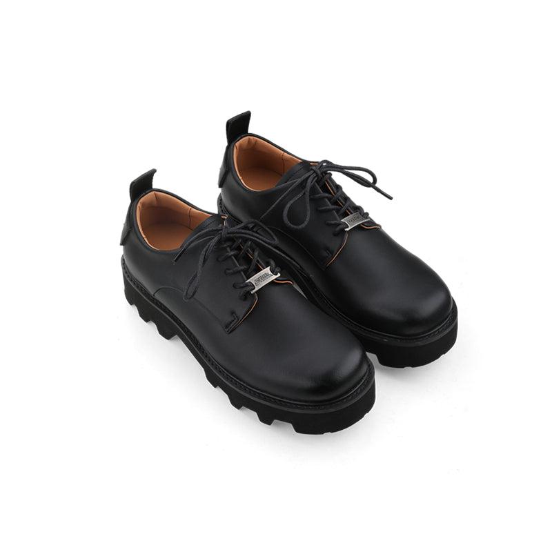 Black Leather Casual Shoes – The Korean Fashion