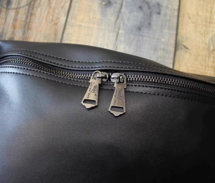 Black Leather Crossbody Bag