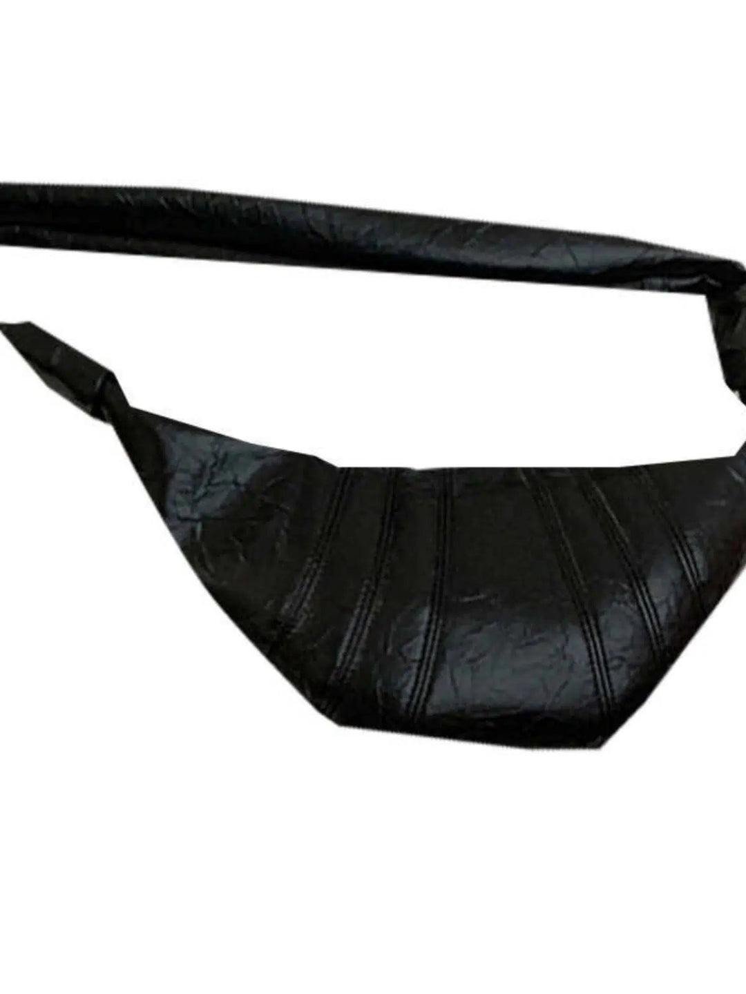 Black Leather Crossbody Shoulder Bag