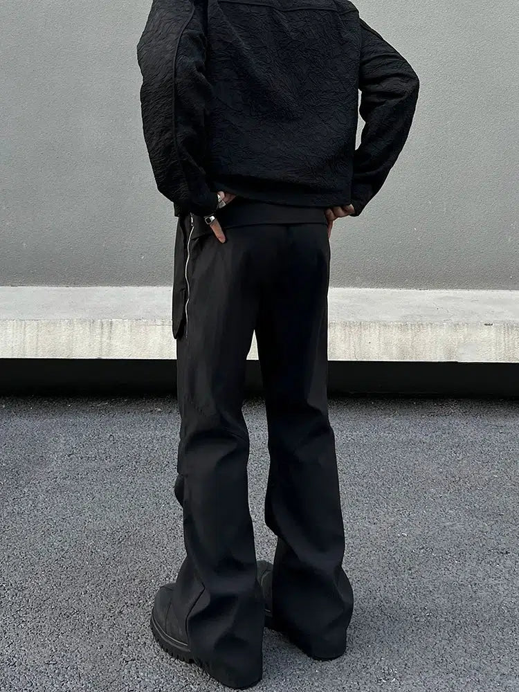 Black Slim Fit Cargo Pants