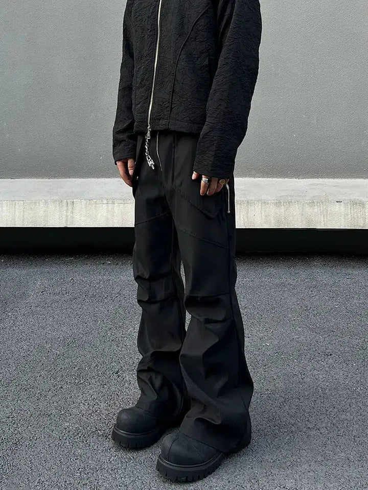 Black Slim Fit Cargo Pants