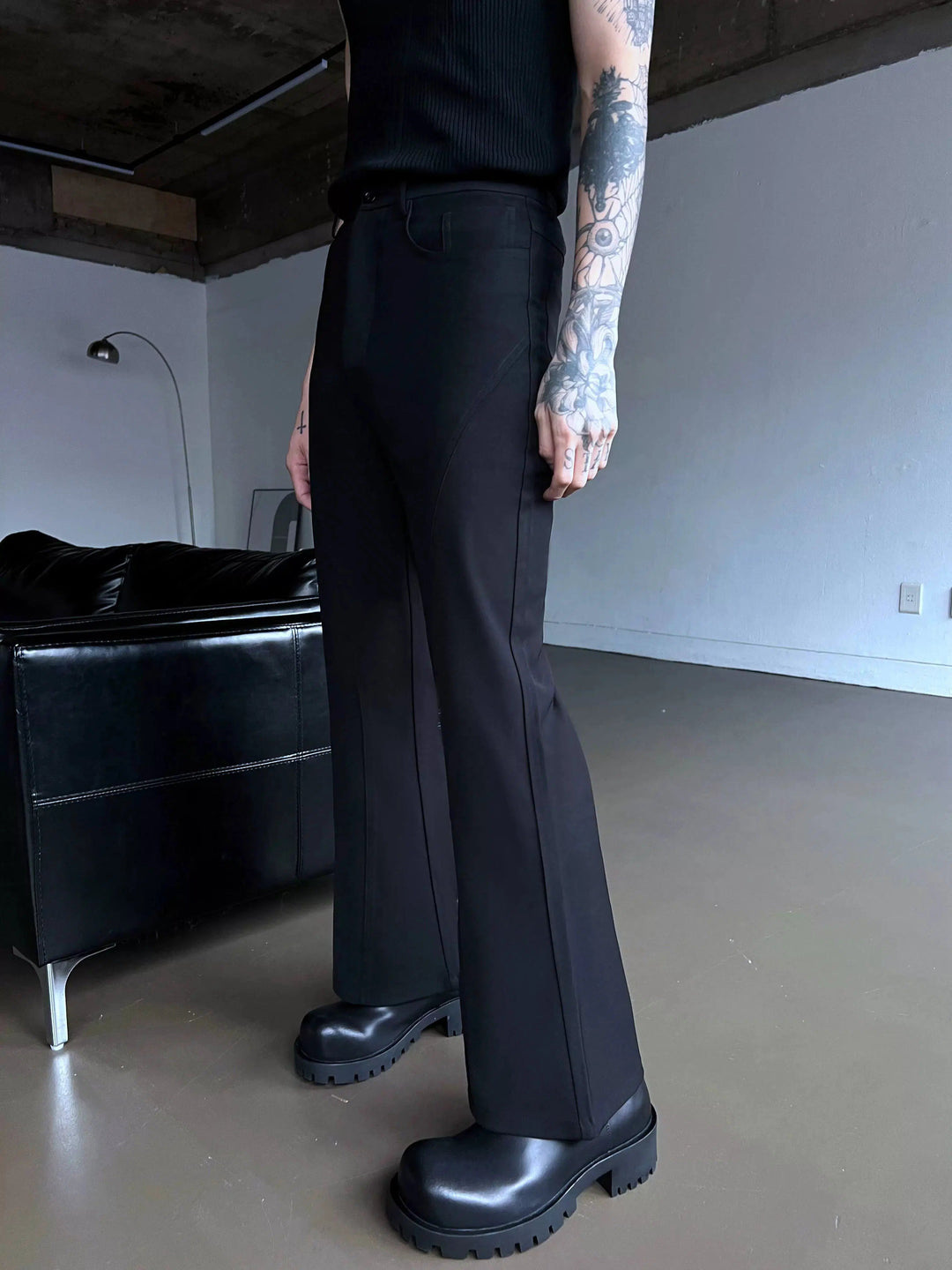 Black Slim Fit Dress Pants