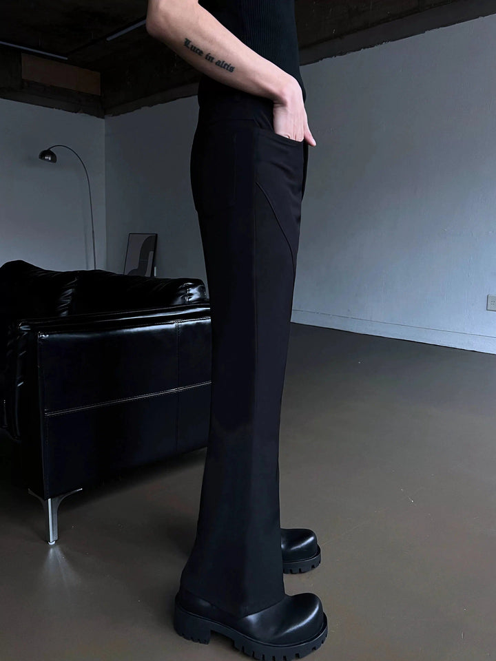 Black Slim Fit Dress Pants