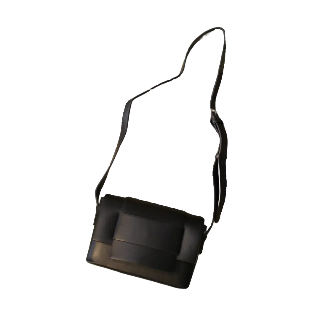 Black Small Flap Crossbody Bag