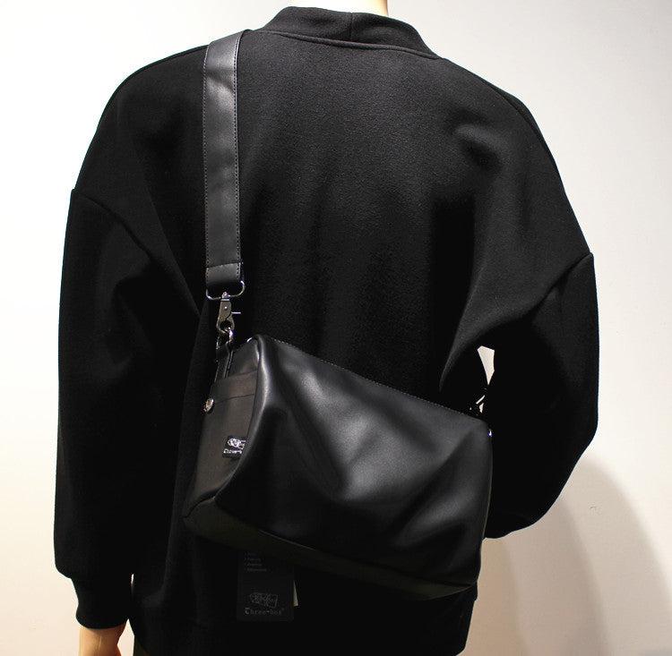 Black Soft Leather Crossbody Bag