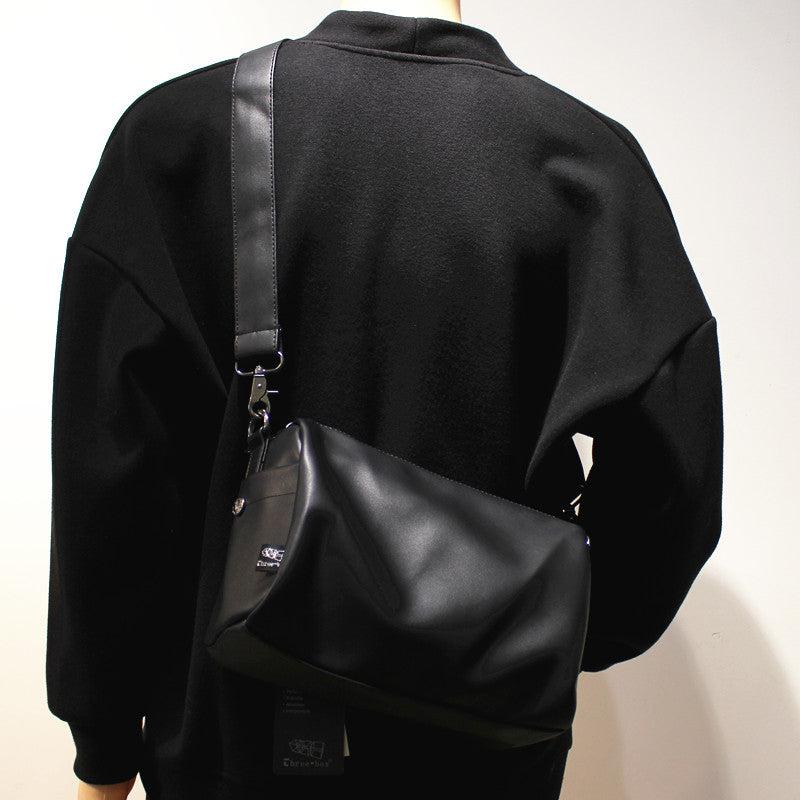 Black Soft Leather Crossbody Bag