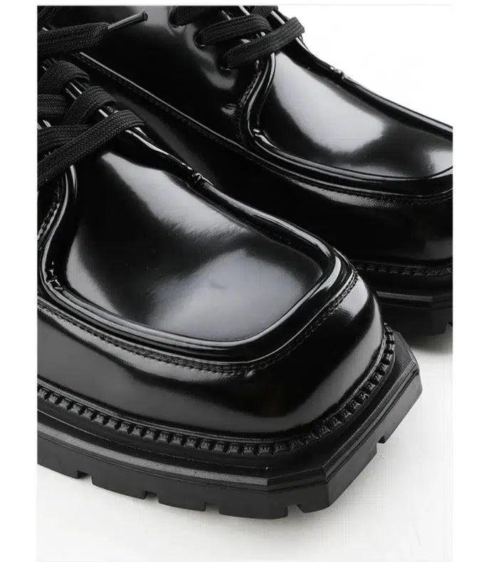 Black Square Toe Dress Shoes