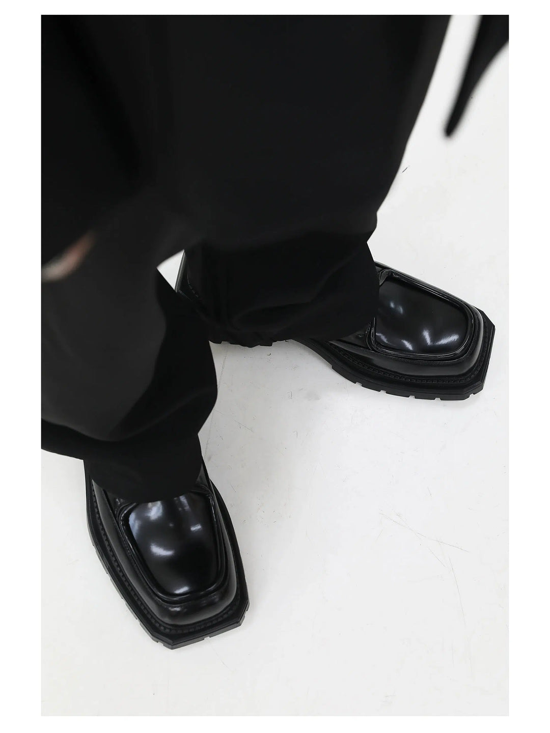 Black Square Toe Dress Shoes