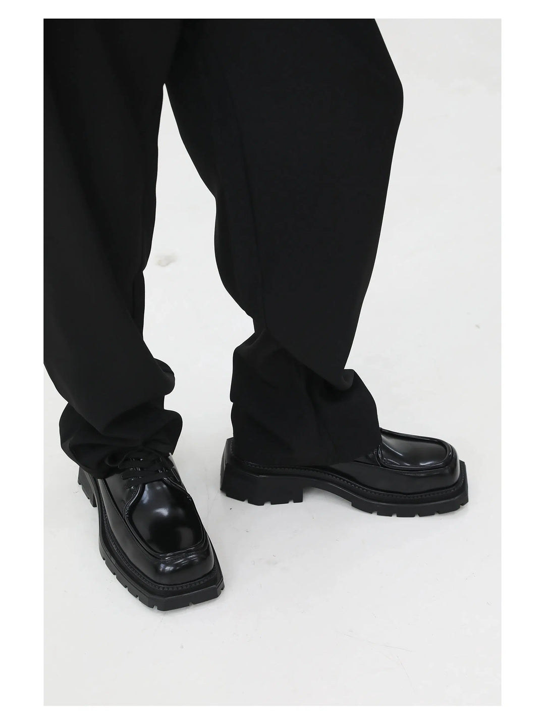 Black Square Toe Dress Shoes