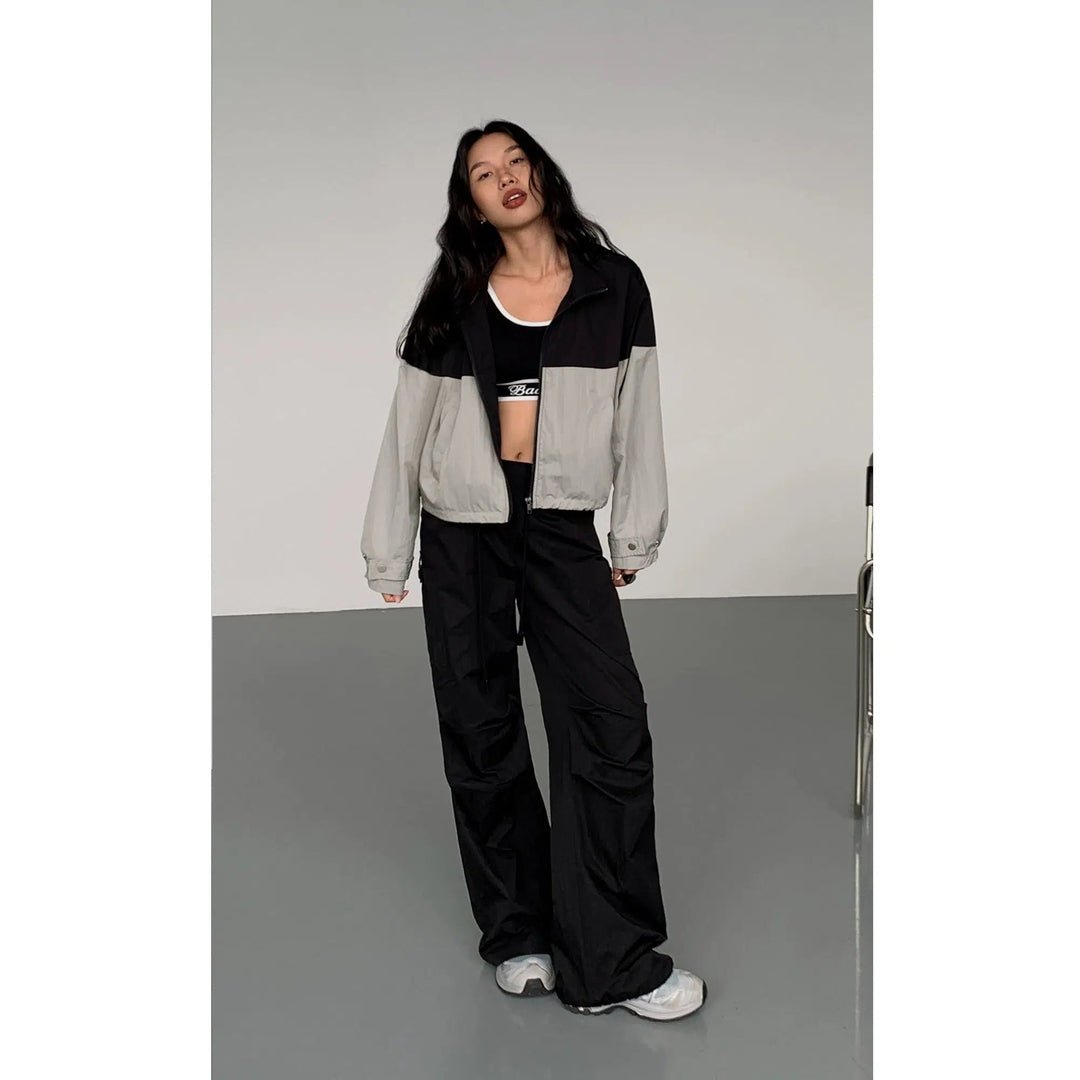 Black Wide Leg Cargo Pants