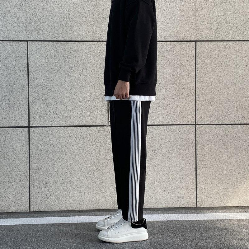 Black and White Side Stripe Pants