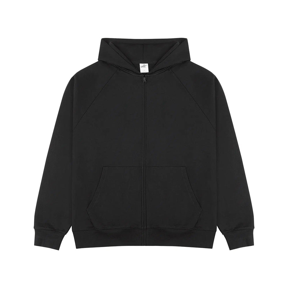 Blank Zip-up Hooded Hoodies