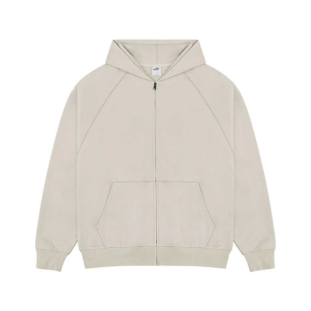 Blank Zip-up Hooded Hoodies