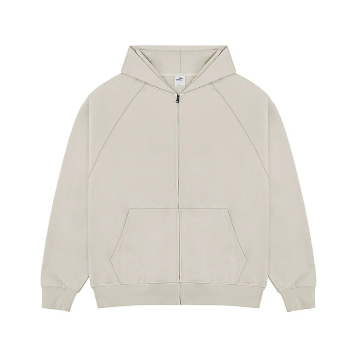 Blank Zip-up Hooded Hoodies