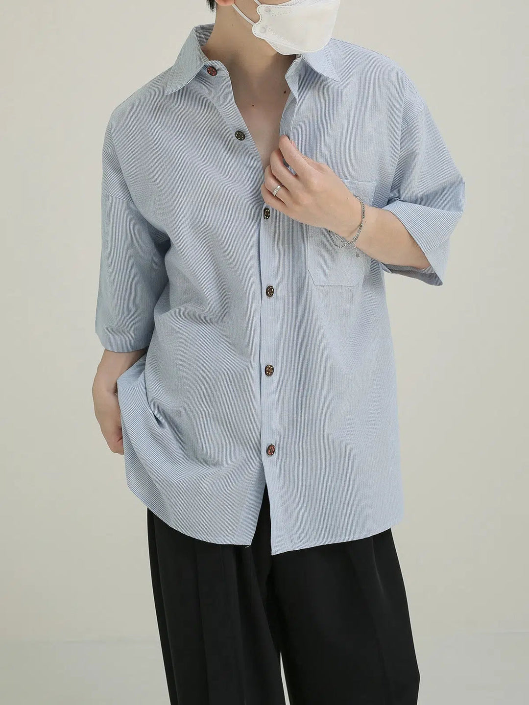 Blue Button-Down Shirt