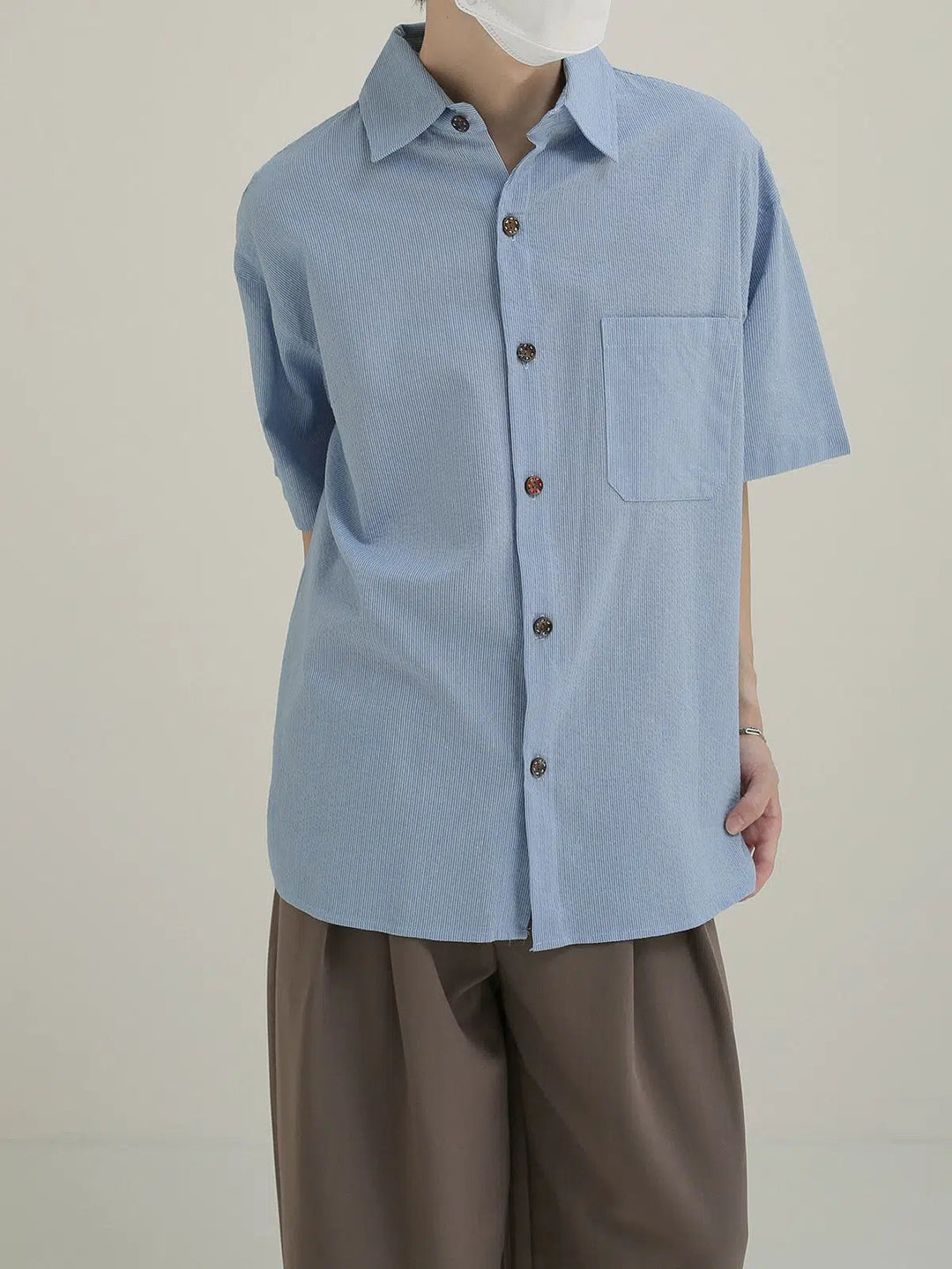 Blue Button-Down Shirt