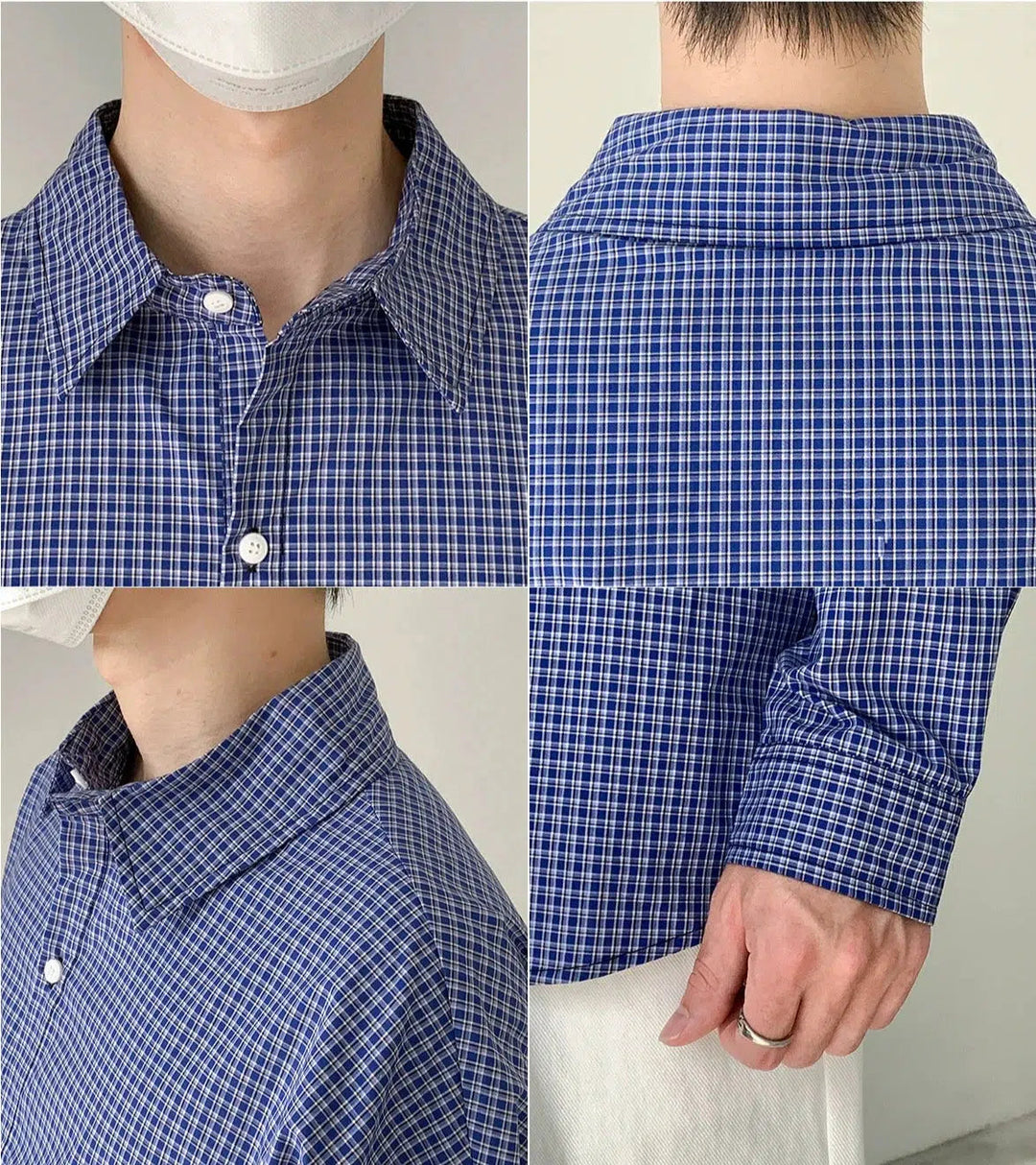 Blue Check Long Sleeve Shirt