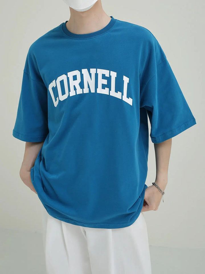 Blue Crew Neck T-shirt