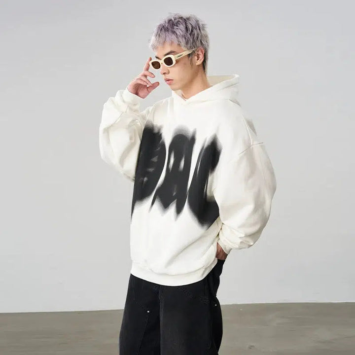 Blurred Phantom Print Sweatshirt