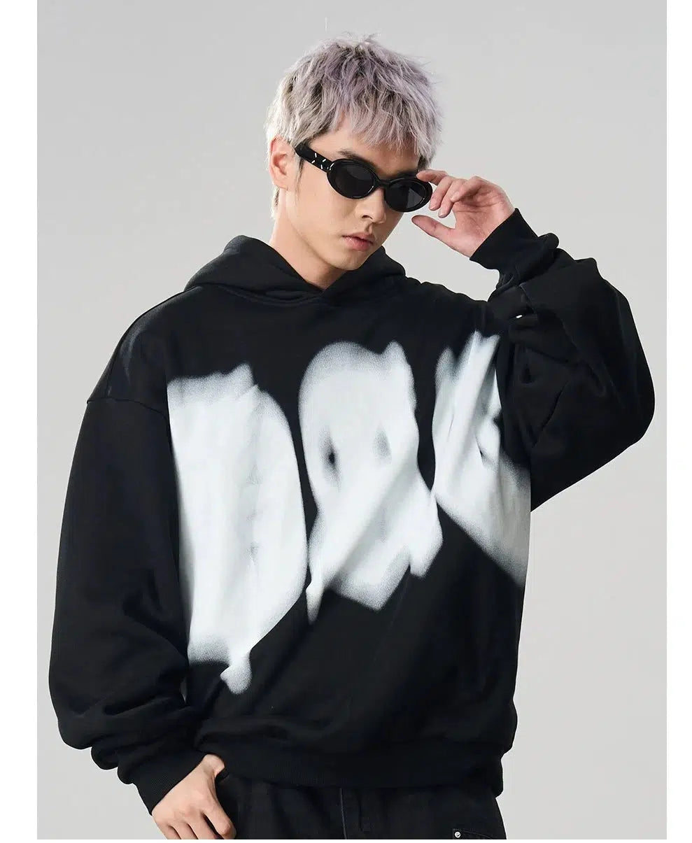 Blurred Phantom Print Sweatshirt