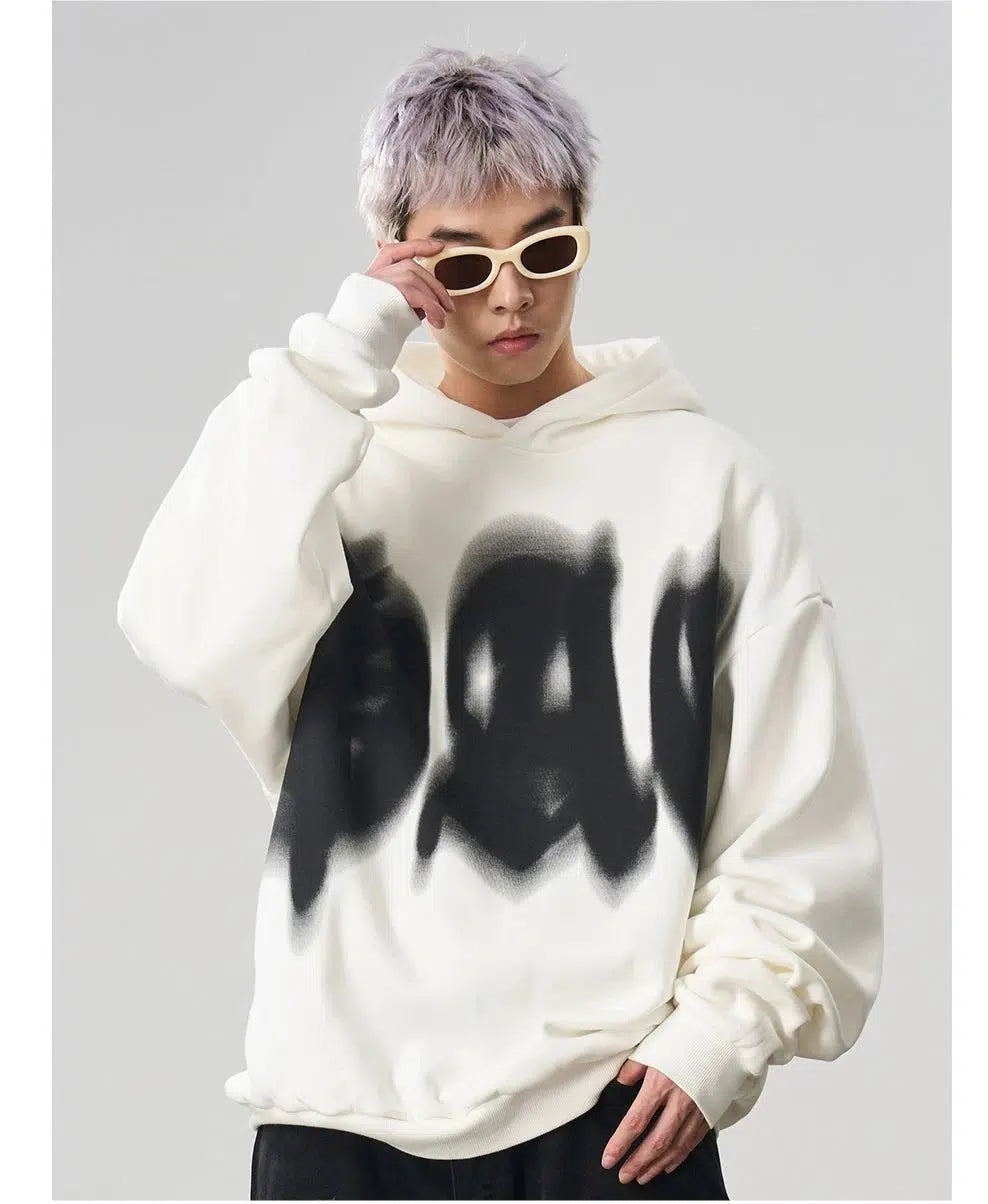 Blurred Phantom Print Sweatshirt