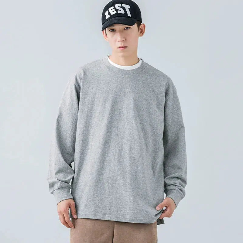 Bottoming Solid Color Long Sleeve T-shirt